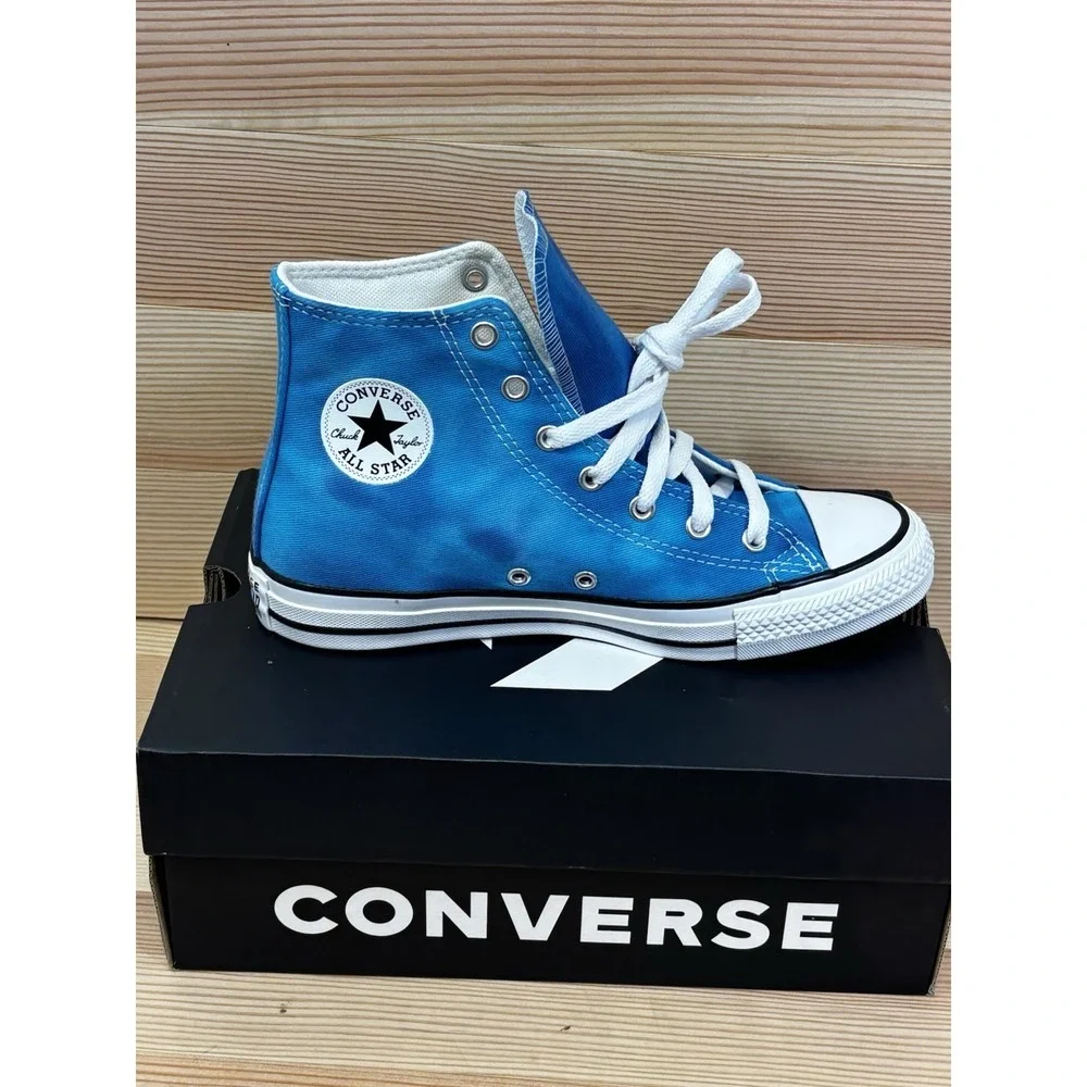 Converse Chuck Taylor All Star CTAS HI Gnarly BLUE Kids Sz 5 Woman's 7
